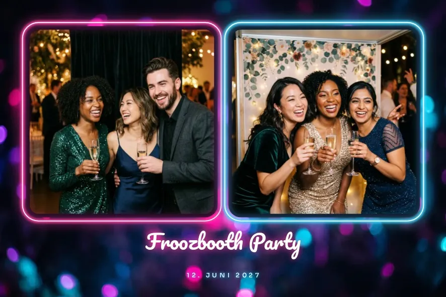Fotobox-Vorlage « Neon »